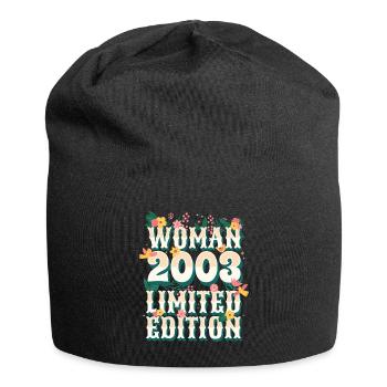 Birthday Woman born in 2003 Woman 20 years - Jersey Beanie - black - Front