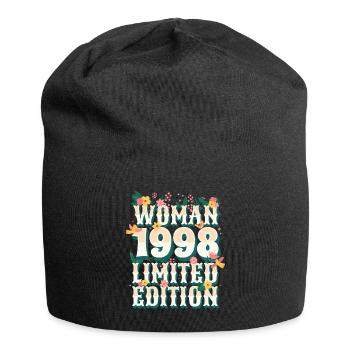 Birthday Woman born in 1998 Woman 25 years - Jersey Beanie - black - Front