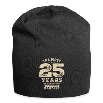 Funny 25th Birthday Age 25 Years Old - Jersey Beanie - black - Front