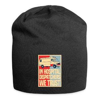Notruf Leitstelle Einsatzzentrale Ambulanz - Jersey-Beanie - Schwarz - Vorne