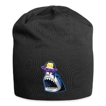 Chat mangeur de requins - Bonnet en jersey - noir - Devant