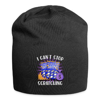 Ich kann nicht aufhören zu kratzen - Jersey-Beanie - Schwarz - Vorne