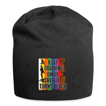 Keep Training Until The Belt Turns Black - Jersey Beanie - black - Front