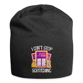 I Can't Stop Scratching - Jersey Beanie - black - Front