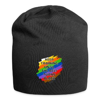 Keep Training Until The Belt Turns Black - Jersey Beanie - black - Front