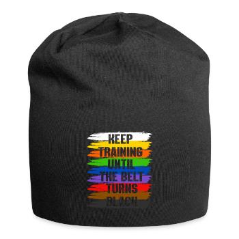 Keep Training Until The Belt Turns Black - Jersey Beanie - black - Front