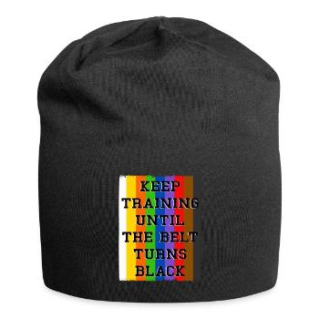 Keep Training Until The Belt Turns Black - Jersey Beanie - black - Front