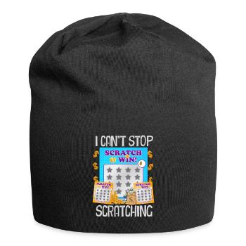 Ich kann nicht aufhören zu kratzen - Jersey-Beanie - Schwarz - Vorne