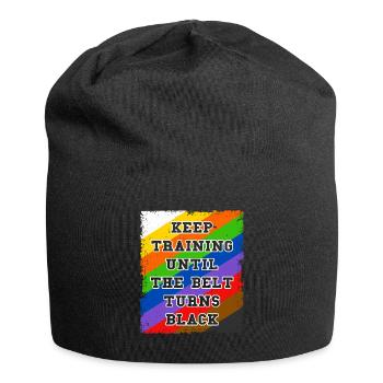 Keep Training Until The Belt Turns Black - Jersey Beanie - black - Front