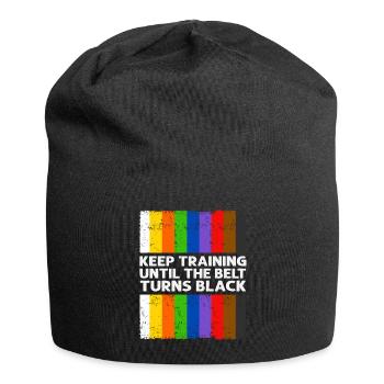 Keep Training Until The Belt Turns Black - Jersey Beanie - black - Front