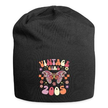 Groovy Et Rétro 2005 Femme 18 Ans Anniversaire - Bonnet en jersey - noir - Devant