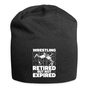 Wrestling Wrestler Im Ruhestand - Jersey-Beanie - Schwarz - Vorne