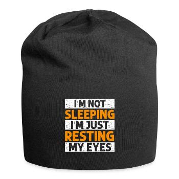 I'm Not Sleeping I'm Just Resting My Eyes - Jersey Beanie - black - Front