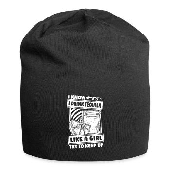 fille de tequila - Bonnet en jersey - noir - Devant