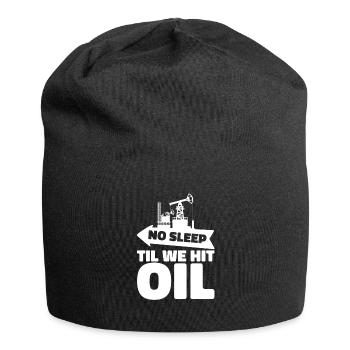 Ölfeld Bohrinsel Anlage - Jersey-Beanie - Schwarz - Vorne