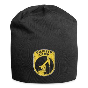 Ölfeld Bohrinsel Lager - Jersey-Beanie - Schwarz - Vorne