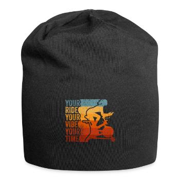 Your Ride Your Vibe Your Time Motivational Gym - Jersey Beanie - black - Front
