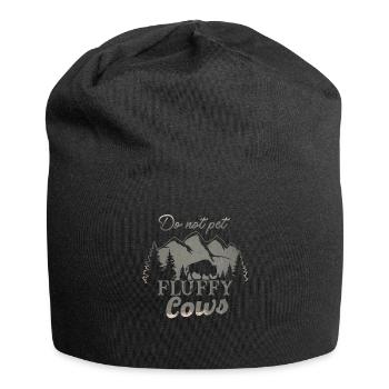 Ne caressez pas les vaches moelleuses - Bonnet en jersey - noir - Devant