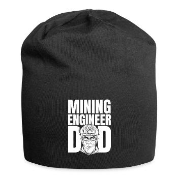 Ingenieur Vati Bergbauingenieur - Jersey-Beanie - Schwarz - Vorne
