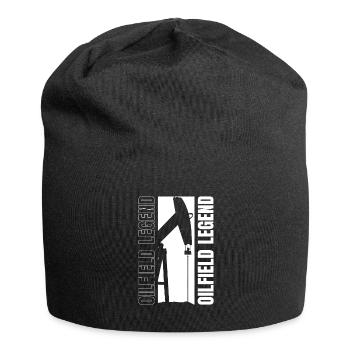 Oil field oil rig Witzig - Jersey Beanie - black - Front