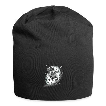 Astronaut Guitar Player - Jersey-Beanie - Schwarz - Vorne