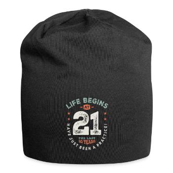 21st Birthday Funny 21 Years Old - Jersey Beanie - black - Front