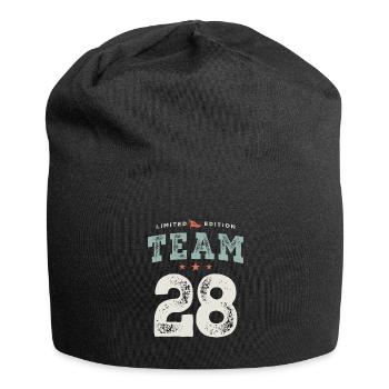 28th Birthday Funny 28 Years Old - Jersey Beanie - black - Front