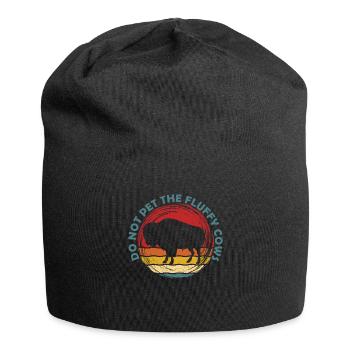 Ne caressez pas les vaches moelleuses - Bonnet en jersey - noir - Devant