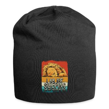 Je ne dors pas, je repose juste mes yeux - Bonnet en jersey - noir - Devant