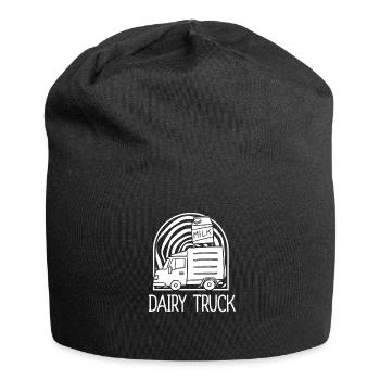 Cow Milk Milk Wagon - Jersey Beanie - black - Front