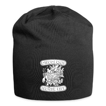 Krankenschwester Onkologische Krankenschwester - Jersey-Beanie - Schwarz - Vorne