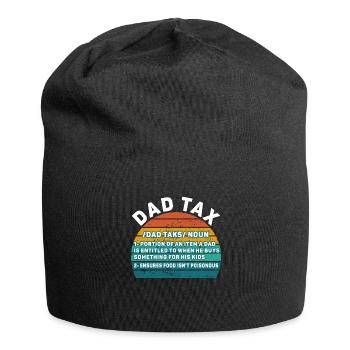 Vintage Dad Steuerdefinition Männer Lustiger Vatertag - Jersey-Beanie - Schwarz - Vorne