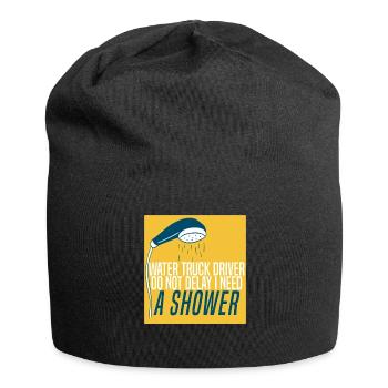 Lkw Fahrer Trucker Lastwagenfahrer Dusche - Jersey-Beanie - Schwarz - Vorne