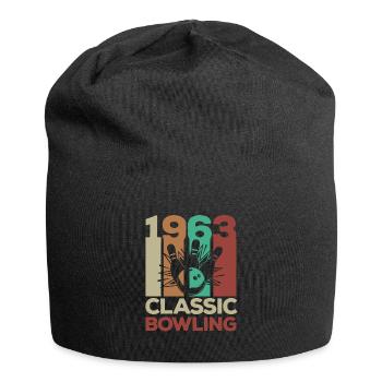 1963 60e anniversaire Vintage Retro Bowling - Bonnet en jersey - noir - Devant
