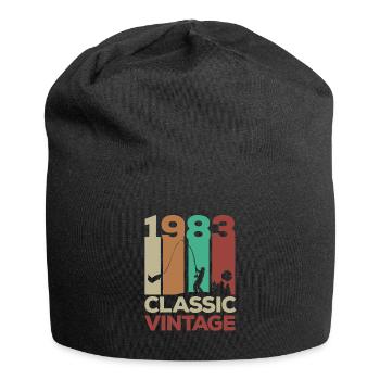 1983 40e anniversaire Vintage Rétro - Bonnet en jersey - noir - Devant