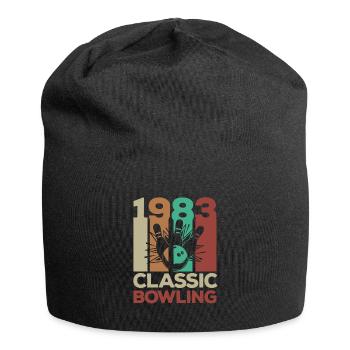 1983 40e anniversaire Vintage Retro Bowling - Bonnet en jersey - noir - Devant
