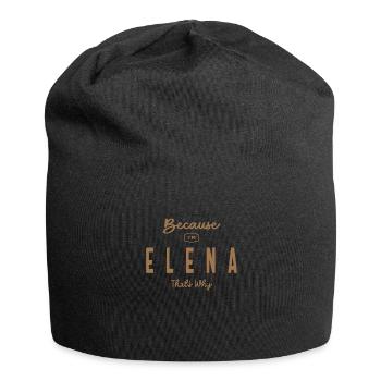 Elena Name Personalized Birthday Name Elena - Jersey Beanie - black - Front