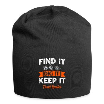 Toller Fossiljäger Spruch - Jersey-Beanie - Schwarz - Vorne