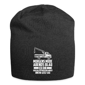 Abschleppdienst Abschlepper - Jersey-Beanie - Anthrazit - Vorne