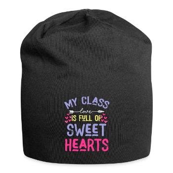 Meine Klasse ist voller Lieblinge - Jersey-Beanie - Schwarz - Vorne