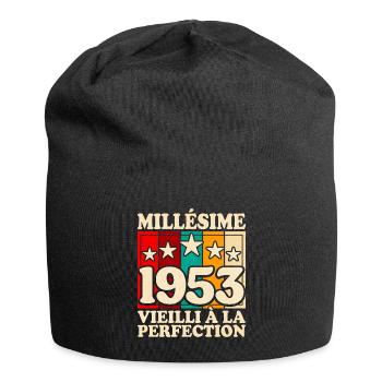 Millésime 1953 Fête 70 Ans Anniversaire - Bonnet en jersey - noir - Devant