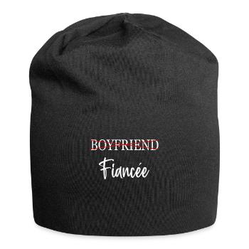 Fiançailles de couple fiancées Hommes Fiancée drôle - Bonnet en jersey - noir - Devant