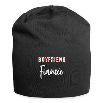 Fiançailles de couple fiancées Hommes Fiancée drôle - Bonnet en jersey - noir - Devant