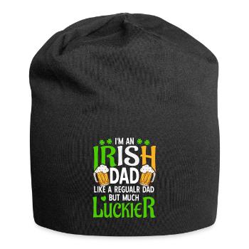 Drôle de père irlandais de la Saint-Patrick - Bonnet en jersey - noir - Devant