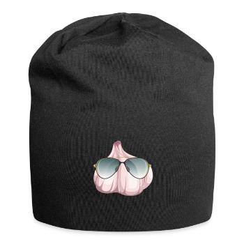 Garlic with shades - Jersey Beanie - black - Front