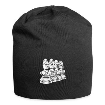 Schach - Jersey-Beanie - Schwarz - Vorne