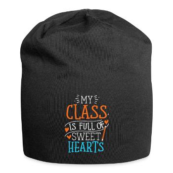 My Class Is Full Of Sweethearts - Jersey Beanie - black - Front
