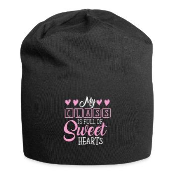 Meine Klasse ist voller Schatz - Jersey-Beanie - Schwarz - Vorne