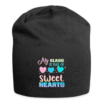 My Class Is Full Of Sweethearts - Jersey Beanie - black - Front