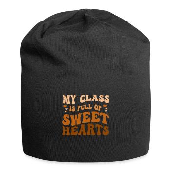 My Class Is Full Of Sweethearts - Jersey Beanie - black - Front